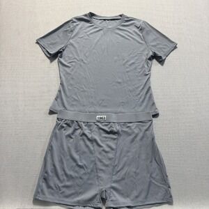 Unbranded Ribbed Lounge Set Womens 2XL Gray Good